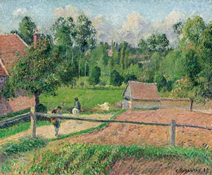 Vista desde la ventana del artista, Eragny